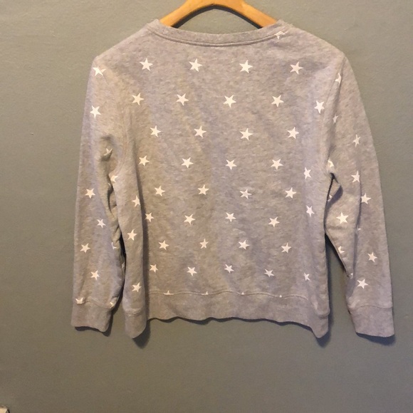 Amazon Essentials Gray Star Pullover Sweatshirt Large - Picture 5 of 6